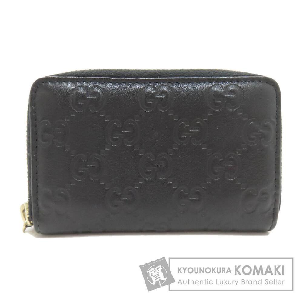 Gucci GG Signature Guccissima coin case Wallet Leather